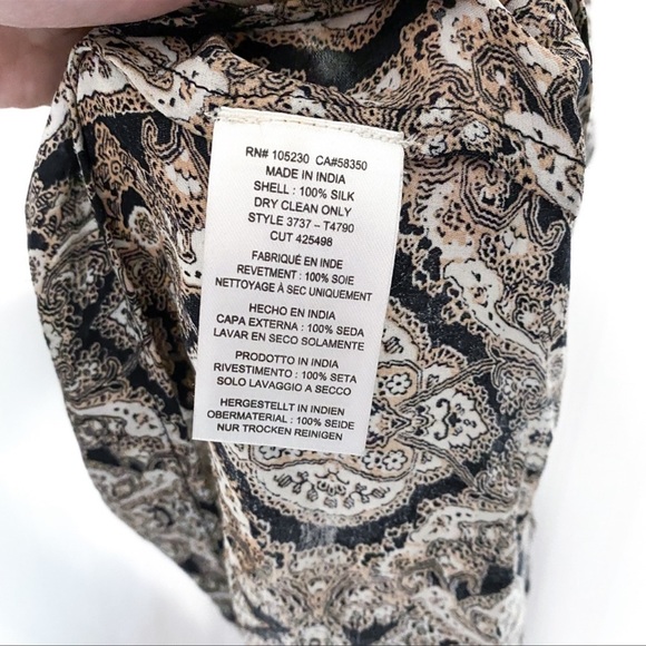 Joie Francis 100% Silk Tank Dusty Pink Sand Beaded Halter Sleeveless Blouse - Picture 5 of 6